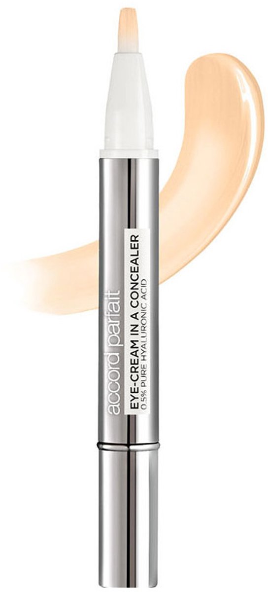 L'oréal Paris Accord Parfait Eye-cream In A Concealer #1-2d-beige Ivore