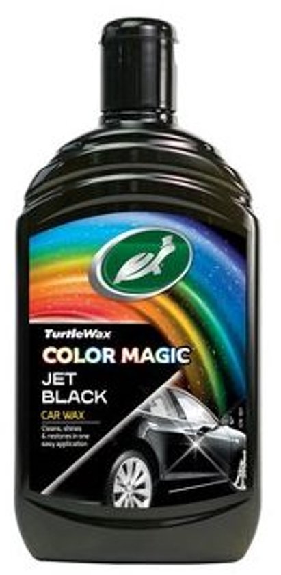 Foto: Turtle wax 52708 color magic jet black wax autowax 500ml zwart