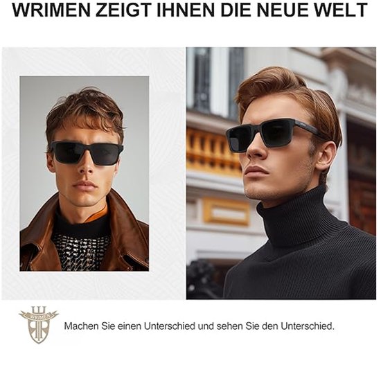 Wrimen Unisex Gepolariseerde Zonnebril - Volledig Scherm, UV400 Bescherming van Merkloos — afbeelding 3