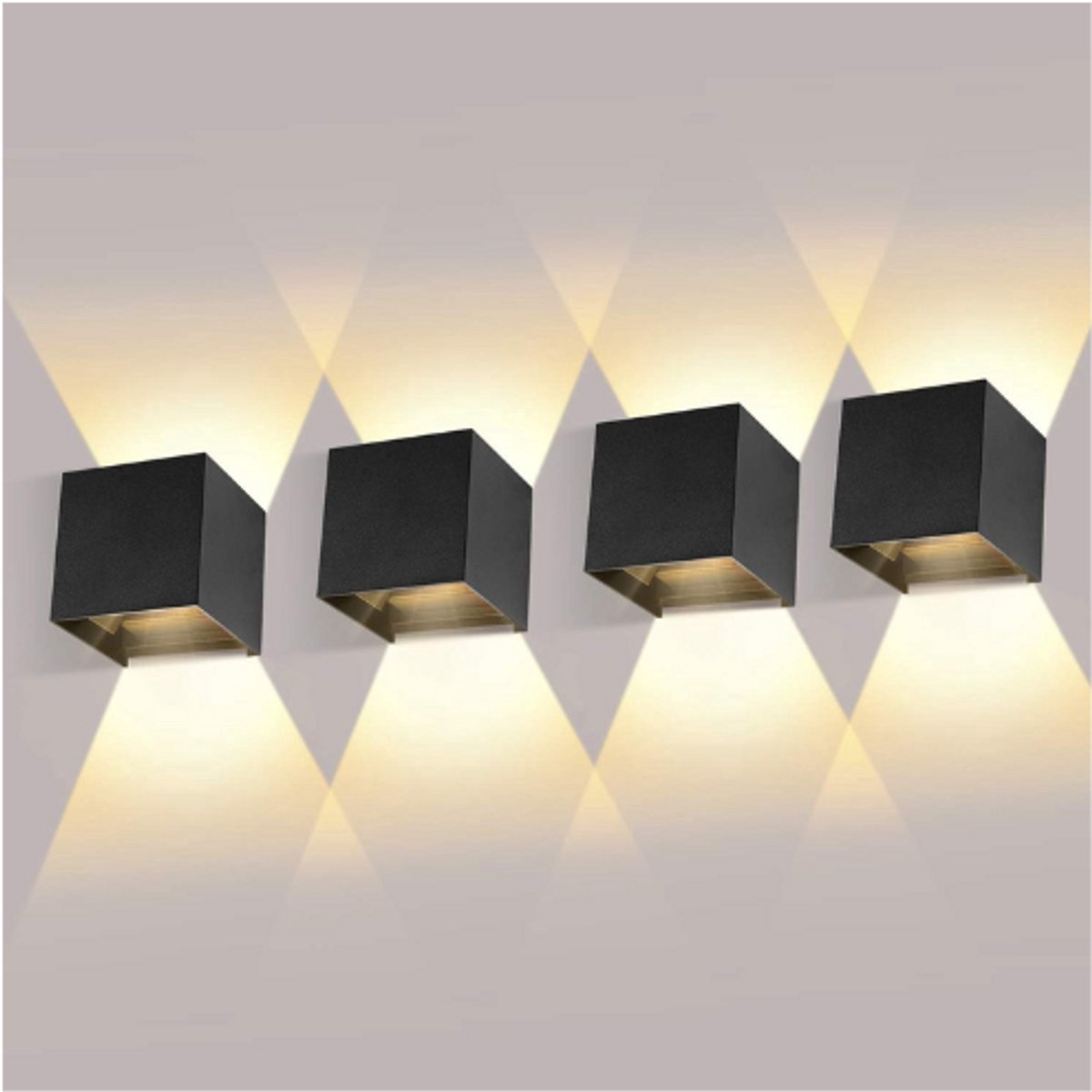 Thuys – Wandlampen Voor Binnen En Buiten – 12 W LED Lampen – Warmwit 3000 K – Instelbare S