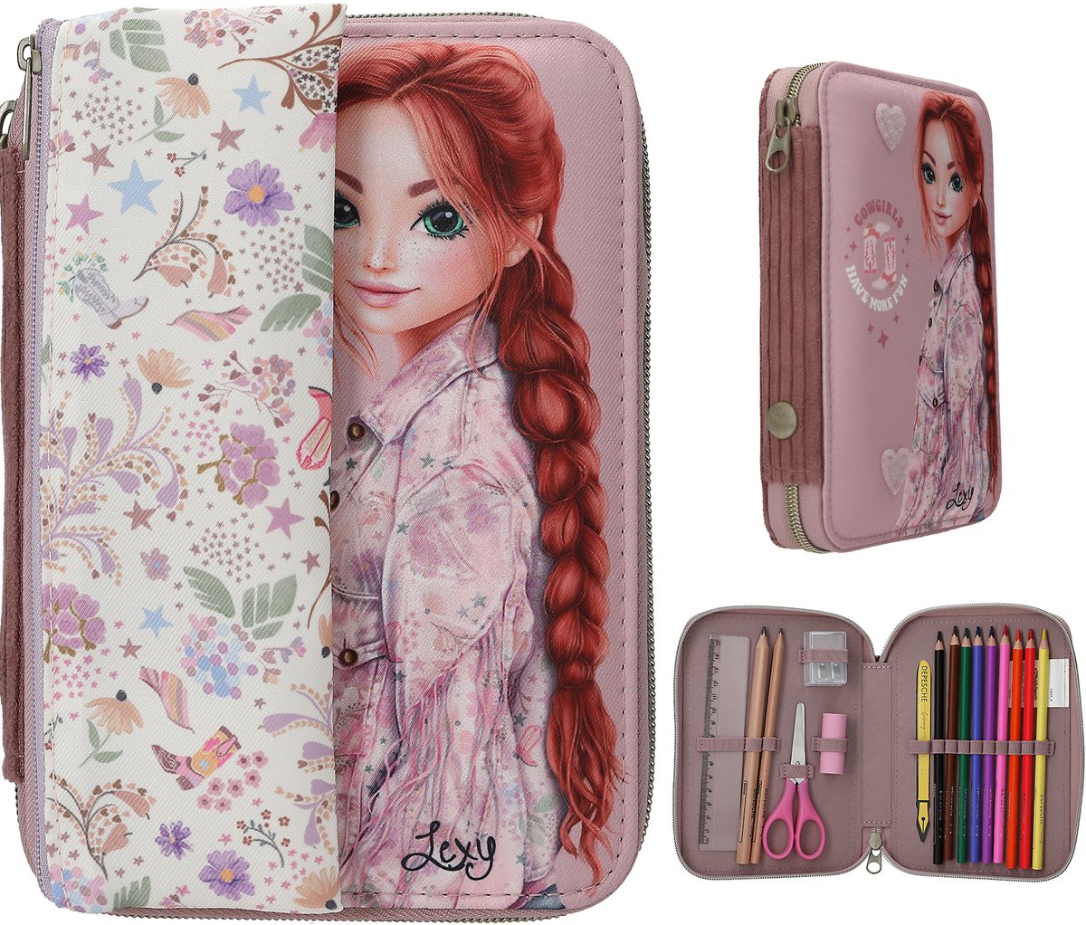 Depesche - TOPModel basic duo 2-vaks etui - COWGIRL