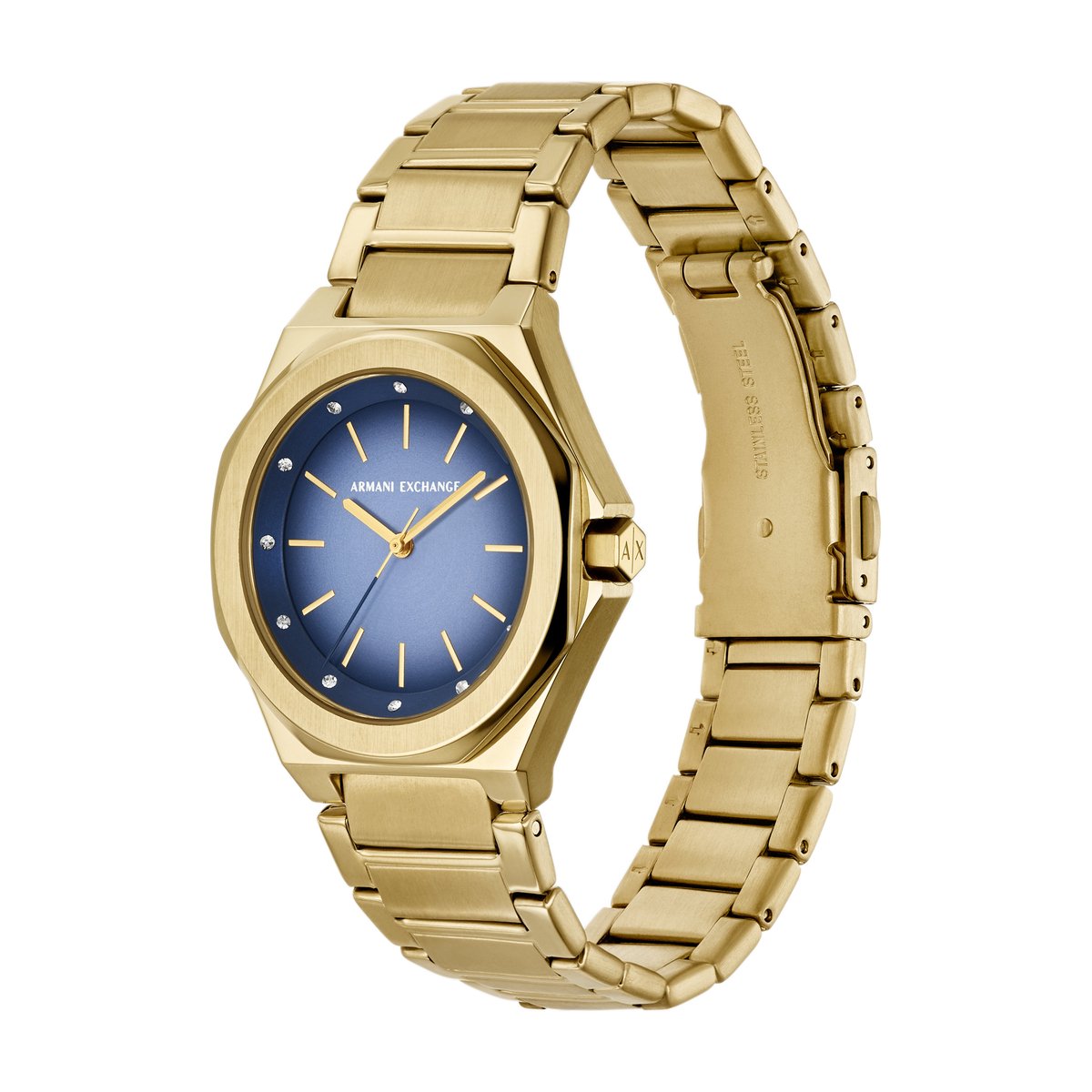 Armani Exchange Dames Horloge 34 cm - Goudkleurig