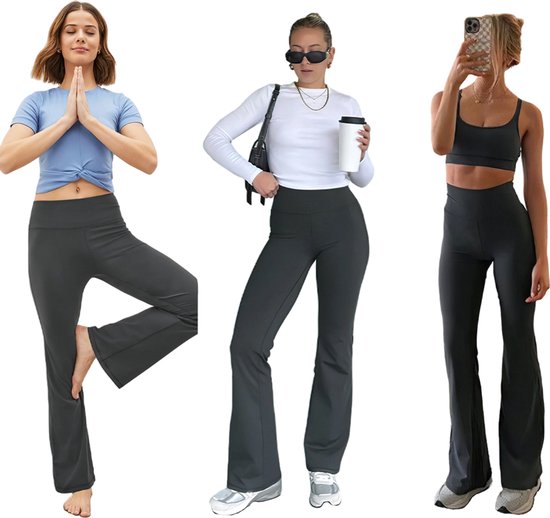 Pantalon Stretch Lounge pour femme - Coupe slim - Décontracté et sportif - Grijs - Taille S