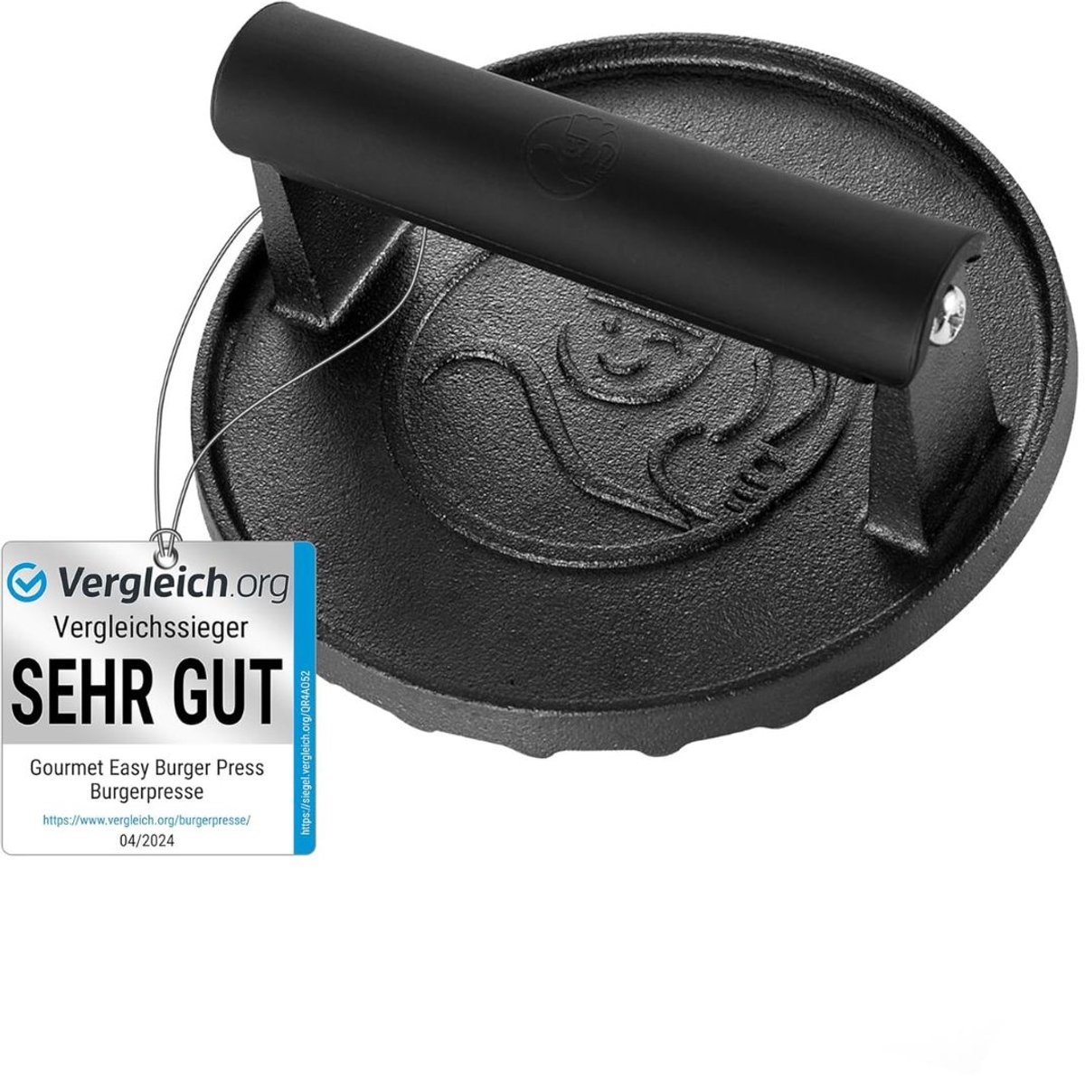 Burger Smasher - Grill Press - Gietijzeren Bakplaat