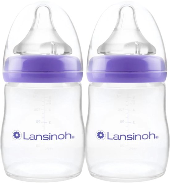 Lansinoh Drinkfles & NaturalWave Speen 160 ml - 2 stuks van Merkloos — afbeelding 3