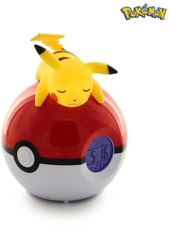Teknofun Pokémon - Pokéball & Pikachu Wekkerradio