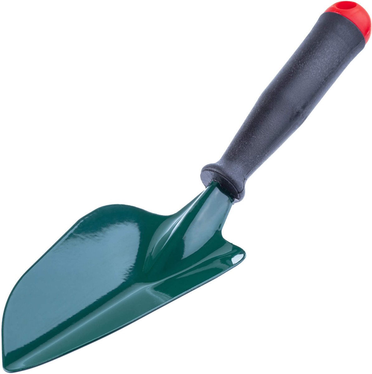 KADAX Bloemplaat van metaal, tuinschep met ergonomische handgreep van kunststof, bloemenschep voor aan- en uitplanten, tuintroffel voor tuin, bloemen, planten, balkon (groen)