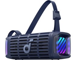 soundcore Boom 3i van Anker - Robuuste outdoorluidspreker - Bluetooth-luidspreker - Waterdicht IP68 - 50W BassUp 2.0-geluid - Bluetooth 5.3 - 16 uur speeltijd - Lichtshow + TWS-stereo - Kajakken - Vissen - Kamperen
