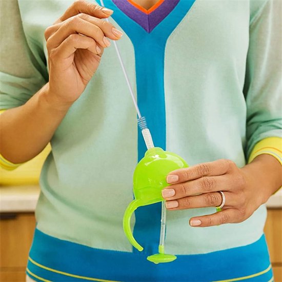 3-delige babyflessenborstel - Flessenreiniger - BPA-vrij - Siliconen - Hangende opbergruimte - Vaatwasserbestendig - Blauw — afbeelding 5