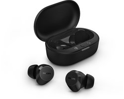 PHILIPS TAT1209BK True Wireless In Ear Bluetooth Headphones - Kleine oordopjes, Geweldige kwaliteit, Natuurlijk geluid met dynamische bass, Duidelijke gesprekken en Kleine oplaadhoes - Zwart