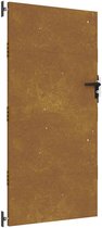 vidaXL - Poort - 85x200 - cm - cortenstaal
