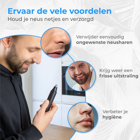 Nuvance Neustrimmer - Neustrimmer Mannen en Vrouwen - Oortrimmer - Neushaartrimmer - Usb Oplaadbaar - Afspoelbaar