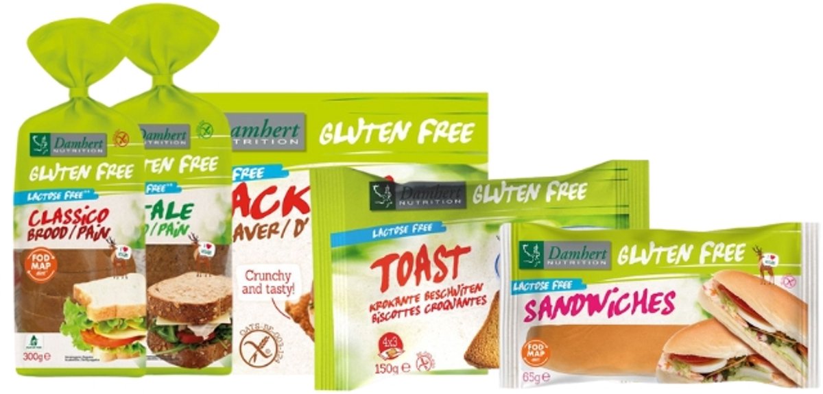 Damhert | Mix Brood & Crackers | Glutenvrij | 1 x 1.05 gram | Eiwitrijke voeding | Koolhydraatarme Crackers