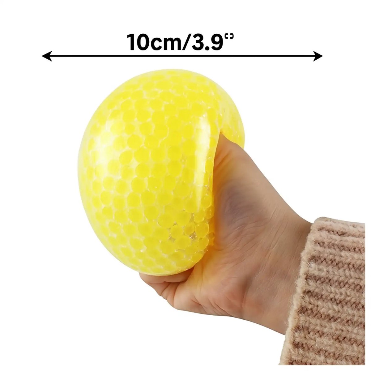 Tobar Neon Diddy Squish Ball Tactile Fidget Toys (pak van 3) Diverse ontwerpen en kleuren 39999