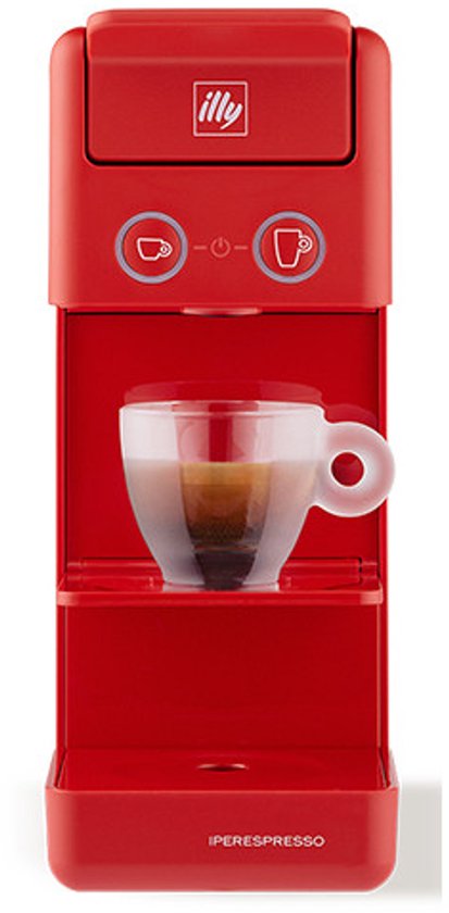 illy Y3.3 iperespresso koffiemachine – compact espresso apparaat – rood – eenvoudig in gebruik
