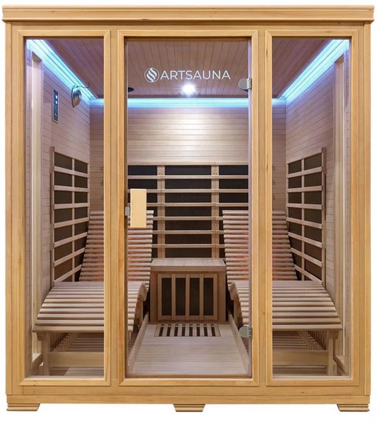 Infraroodcabine Billund - 170x190x 190 cm - Dubbele Technologie - 2 personen