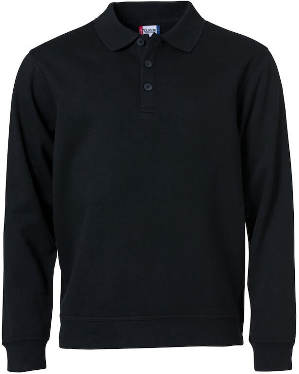 Clique Basic Polo Sweater 021032 - Zwart - XS