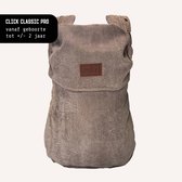 Porte-bébé ByKay Click Carrier Classic Pro - Porte Bébé ergonomique de la naissance à 2 ans / jusqu'à 18 kg - Confortable et rapide avec Click & Go - pour le ventre, les hanches et le dos - Rib Dark Oat