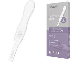 LUVION® Zwangerschapstest Midstream – 6 stuks – Extra Vroege Detectie – Hoge Betrouwbaarheid – Hygiënisch, Gebruiksvriendelijk en Snel Resultaat