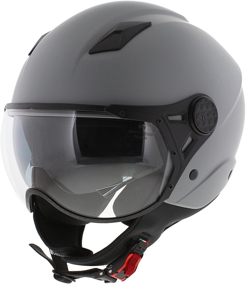 Vito jet helm Lavori mat grijs L (valt klein check maattabel)