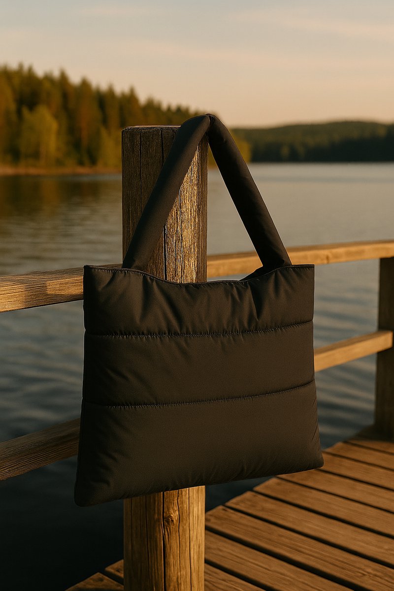 Grote Puffer Draagtas Voor Dames, Nylon Dambord Gezwollen Draagtas