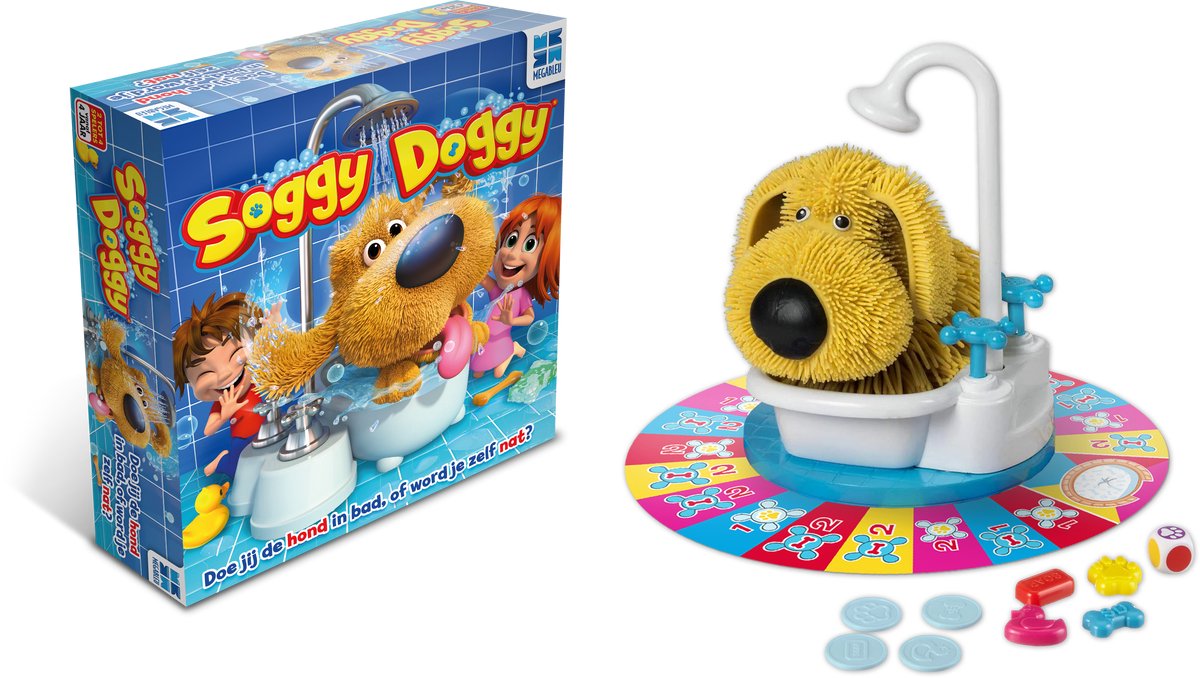 Megableu Soggy Doggy - Grappig Actiespel voor Kinderen - Kinderspel Vanaf 4 Jaar - 2 tot 4 Spelers - Dolle Waterpret — afbeelding 8