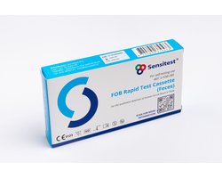 FOB Sneltest – Zelftest voor verborgen bloed in ontlasting – 1 stuk – Uitslag in 5 minuten – Eenvoudig thuis uit te voeren