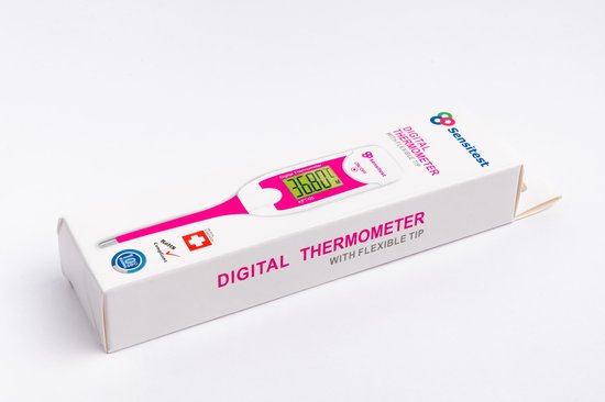 Sensitest Eisprong Ovulatie Thermometer met Kleurendisplay 10 seconden • Extra Snel • Helpt bij het vinden van je eisprong