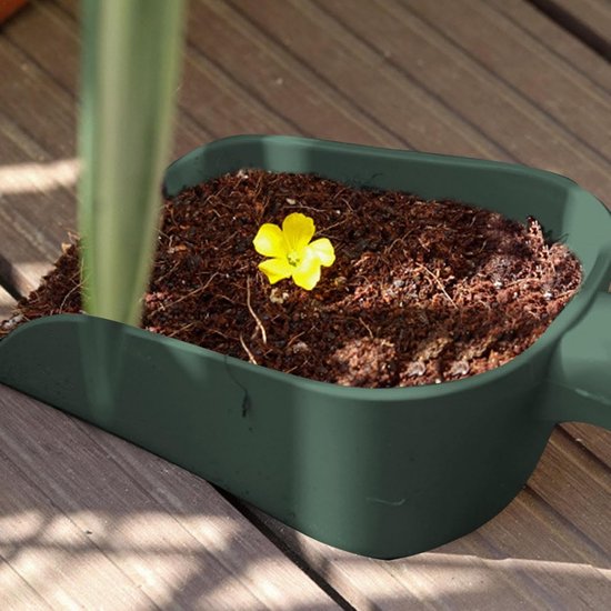 Schep-spade-tuinschep-twee tuinspades -2-delige tuinspade - tuinspade - tuinhandspade - draagbare tuinschep en tuinieren, planten, graafspade - groen - 23x5,5x10cm van Merkloos	 — afbeelding 3