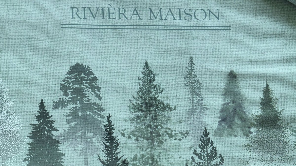 Rivièra Maison Foggy Forest dekbedovertrek - Tweepersoons - 200 x 200/220 cm - Groen