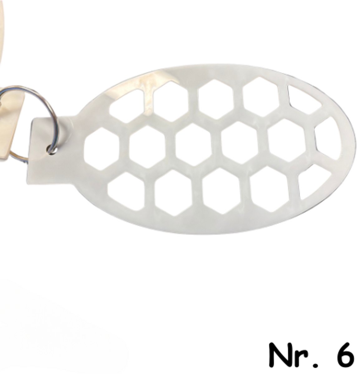 Schminksjabloon - zeshoek constant (nr. 6) - 12cm