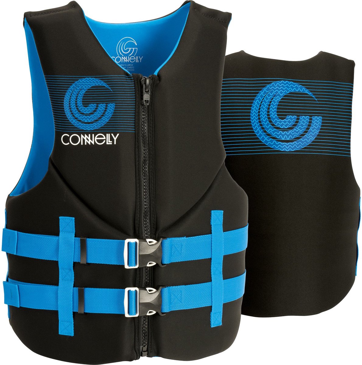 Connelly Heren Neopreen Zwemvest – CE 50N – Promo Mens Vest – Blauw – Maat XXXL