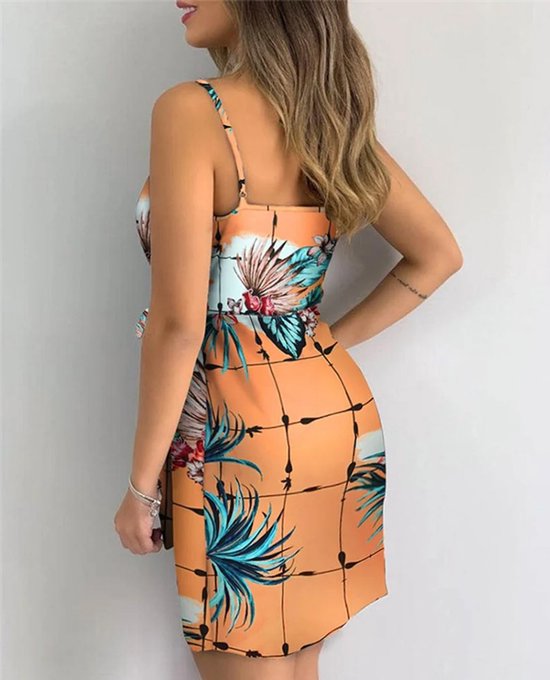 Belle robe d'été Oranje - Vêtements femme été - Vacances - Chemise - Plage