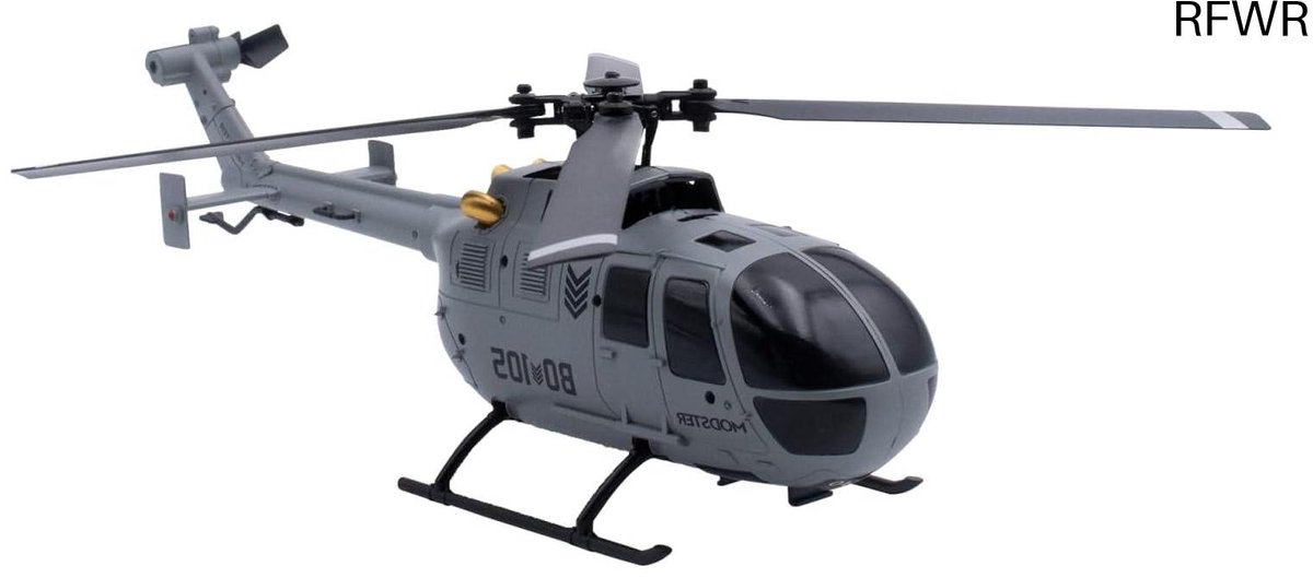 RFWR® Flybarless RC Helikopter met Vliegstandstabilisatie - 256 mm