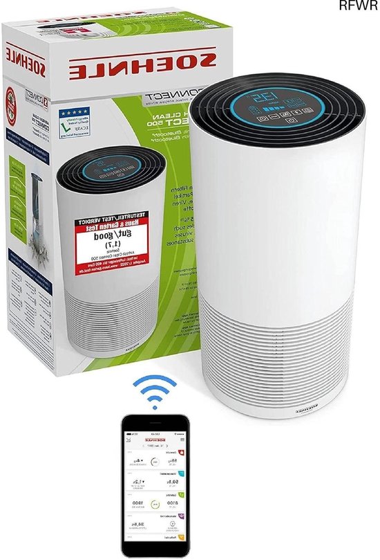 alpina Luchtreiniger met Ionisator - Air Purifier met HEPA H11 Filter - Luchtfilter met 3 Snelheden - Airpurifier met Timerfunctie Stille Nachtmodus Ruimtes tot 28 m² - Wit