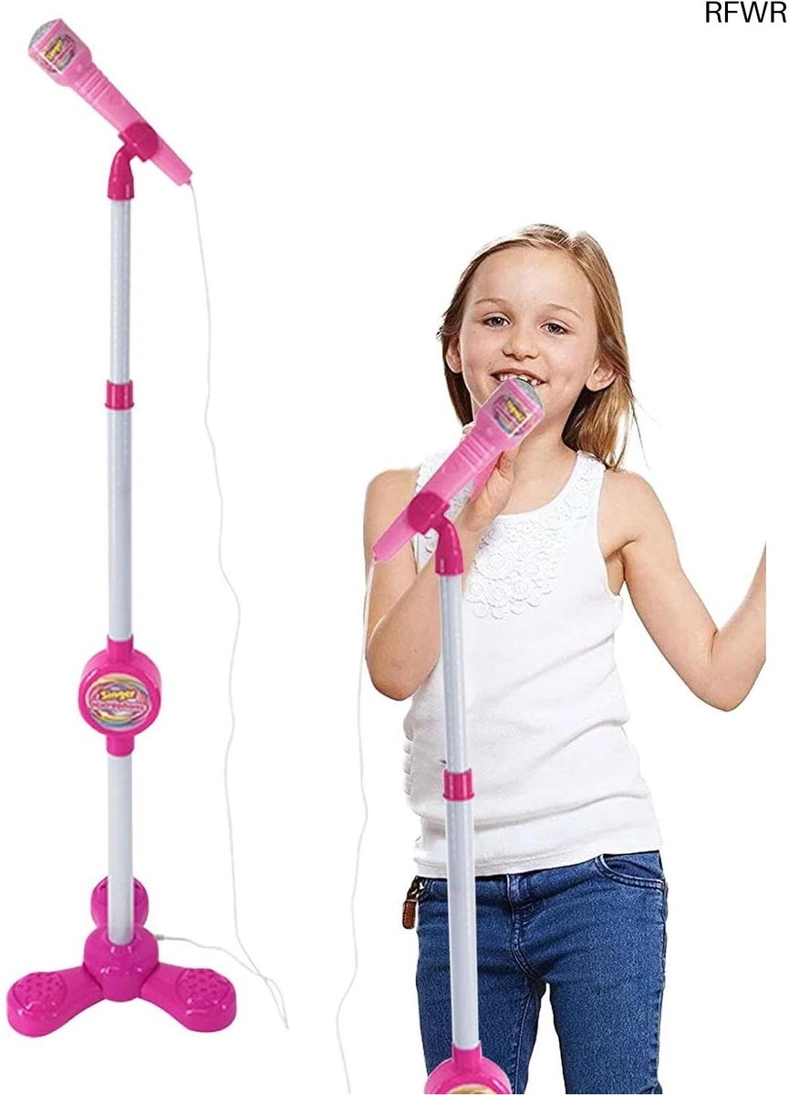 RFWR® Microfoonstandaard voor Karaoke - Speelgoed Microfoon met Kleurrijk Ontwerp - Ideaal voor Zingen en Dansen