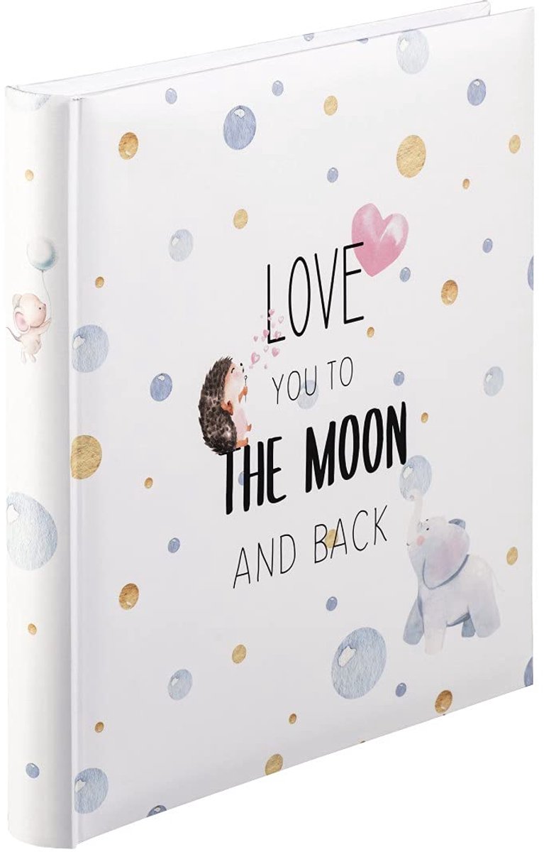 Ibenzoa® Babyfotoalbum Sterrenavontuur met 60 Pagina's voor Meisjes en Jongens, Uniek Kinderfotoboek