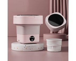 DailySupplies® Mini Wasmachine met Centrifuge - Voor Kleine Wasgoed - Meerdere Programma's - Roze