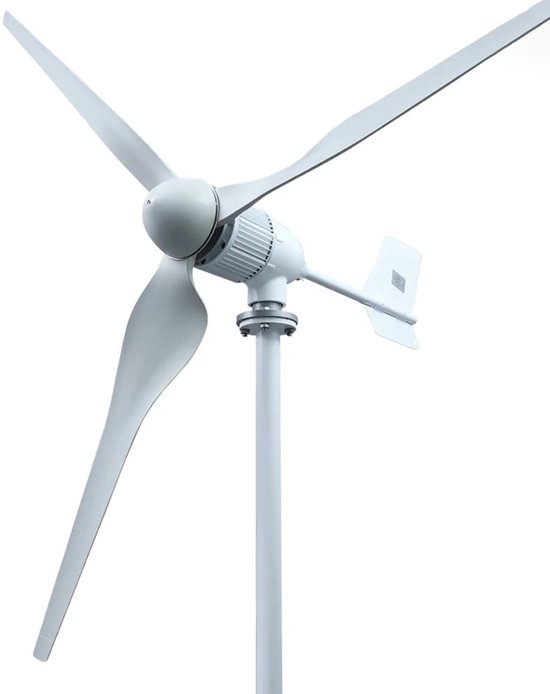 Foto: Windturbine windgenerator huiswindmolen energie opwekker 8kw laag geluidsniveau aluminium behuizing 96v