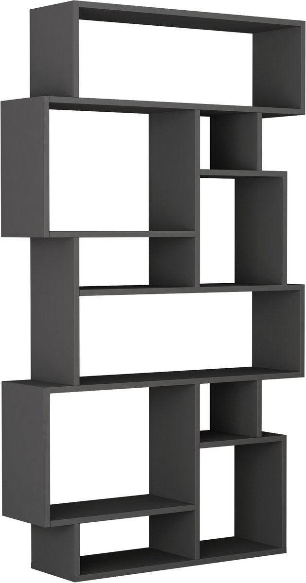 Hocus Picus Boekenkast 10 Planken - Antraciet - 96x26x168 cm