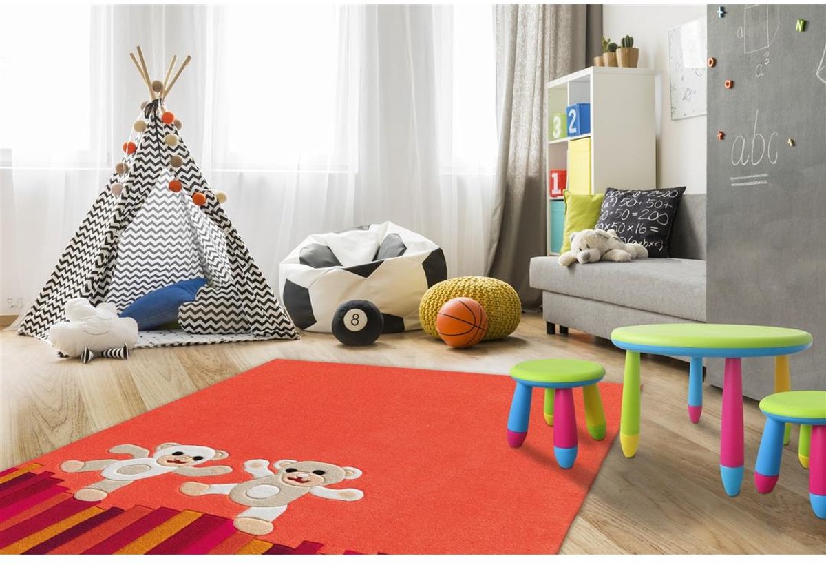 Yolo-deals - Vloerkleed/Tapijt - Joy AE 4117 - (110x160cm) - Multi Teddy