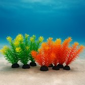 Plantes artificielles pour aquarium - 10 pièces - Mélange de couleurs - Décoration Plantes' aquarium - 10 cm