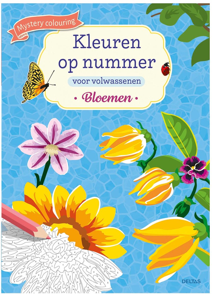 Omslag van Kleuren op nummer voor volwassenen Bloemen