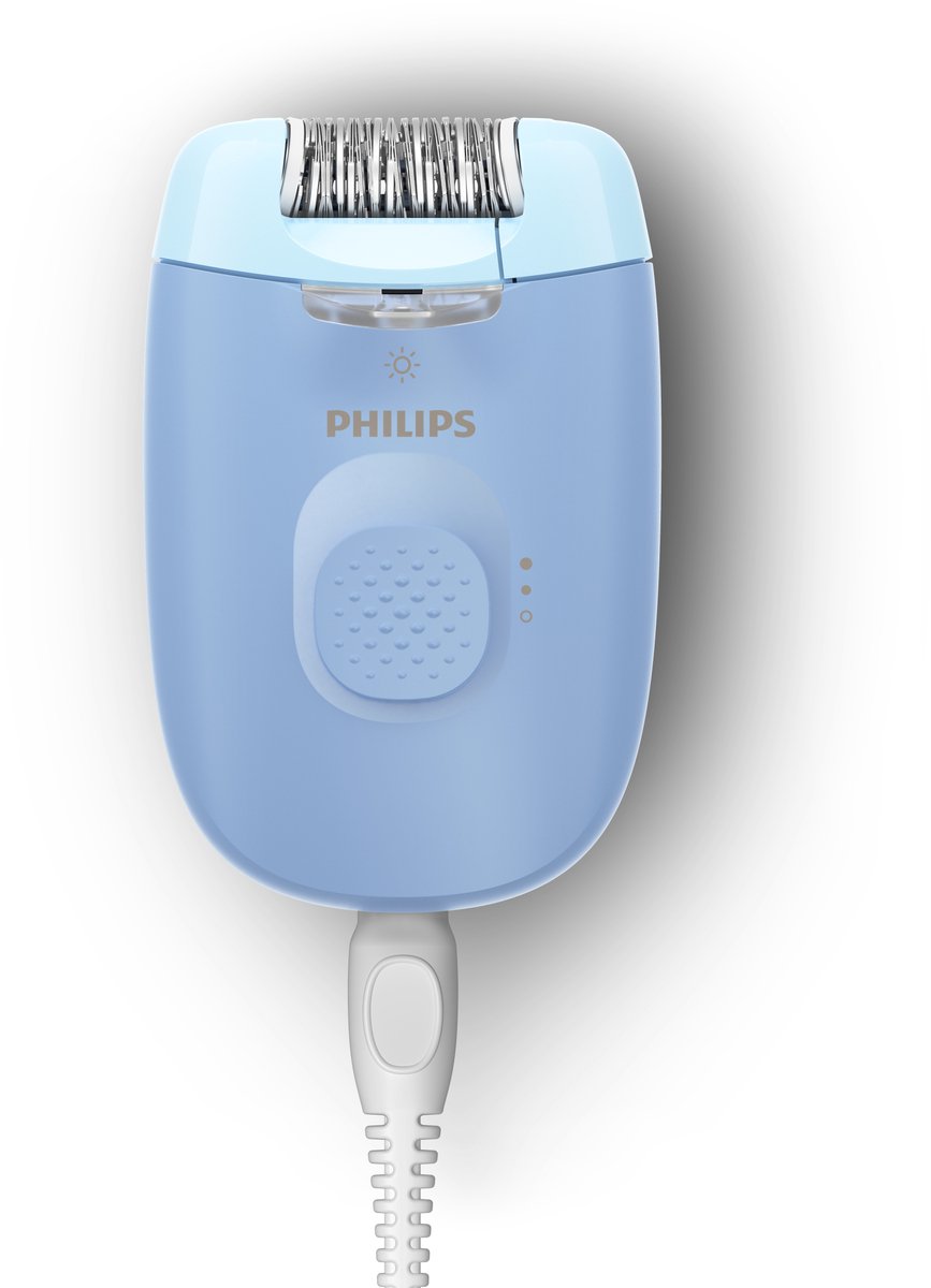 Philips Series 4000 Epilator en scheerapparaat - langdurig haarvrij - Blauw - Met snoer en LED lamp - BRE247/00 — afbeelding 3
