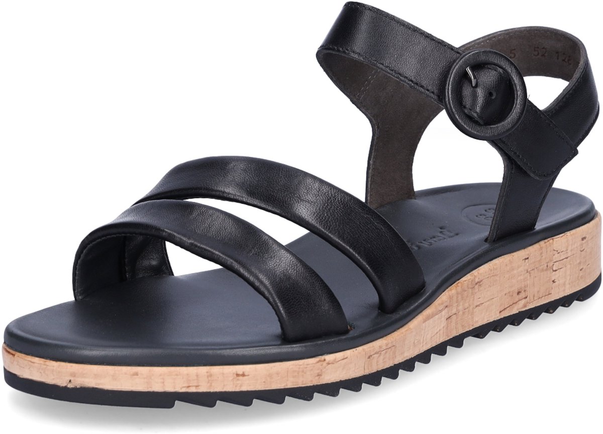 Paul 6112 Platte sandalenDames Sandalen Zwart