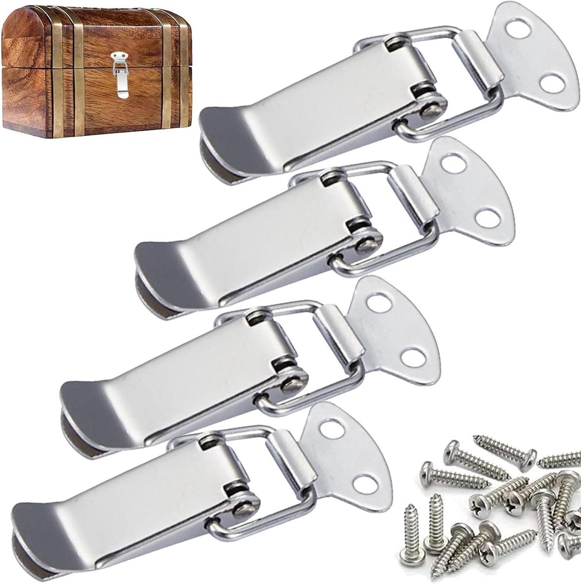 Allecto Plus - Spansluitingen RVS voor Deuren en Ramen - Set van 4 stuks