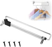 Allecto Plus - Uitschuifbare kledingstang voor kast of kleedkamer - Verstelbare en uittrekbare kledingstang - 228-388 mm - Praktische kleine kledingstangen