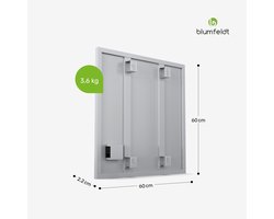 Blumfeldt Infraroodverwarming 360W – Wandmontage, IP24 spatwaterdicht, 95 % energie-efficiëntie, Oververhittingsbeveiliging, Aluminium, Uitbreidingsmodule voor hoofdunit, voor bad & badkamer