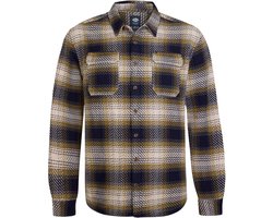 Petrol Industries - Heren Geruite Overhemd Manitowoc - Blauw - Maat 3XL
