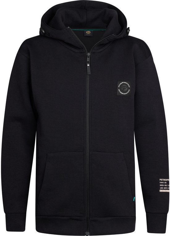 Petrol Industries - Pull à capuche Zip Garçons Siskiyou - Zwart - Taille 116